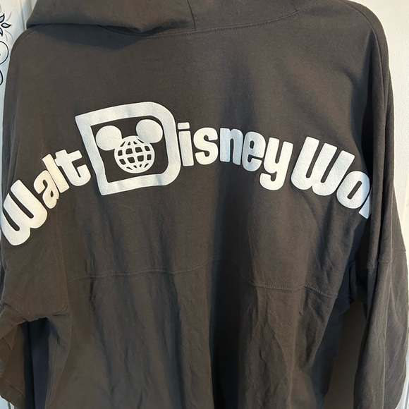 Disney Authentic Original Disney World Spirit Jersey Gray Pullover Hoodie Size L - Picture 7 of 9
